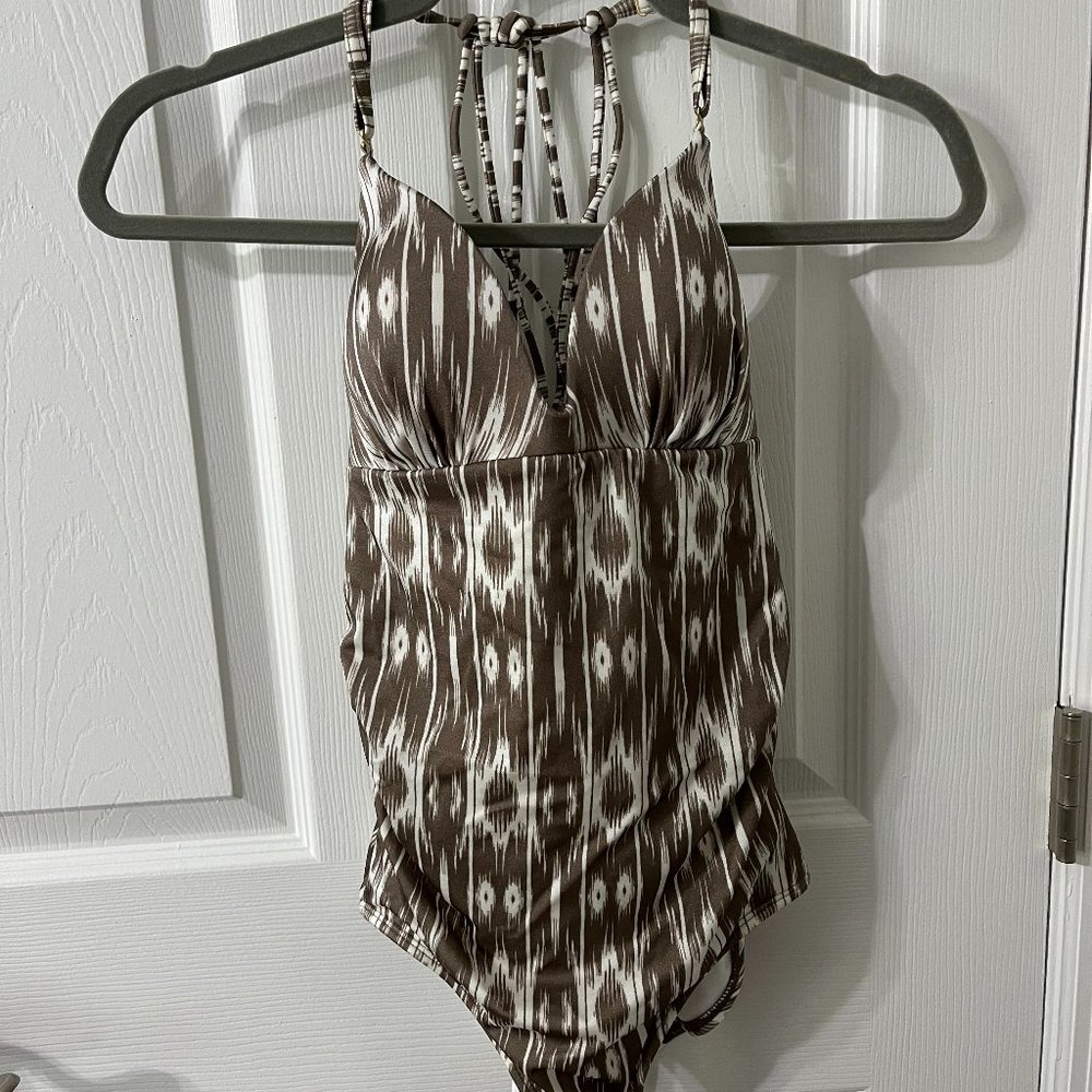Athleta Aqualuxe Print Molded One Piece XS